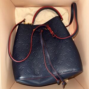 Louis Vuitton Dark Blue and Red Shoulder Bag
